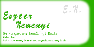 eszter nemenyi business card